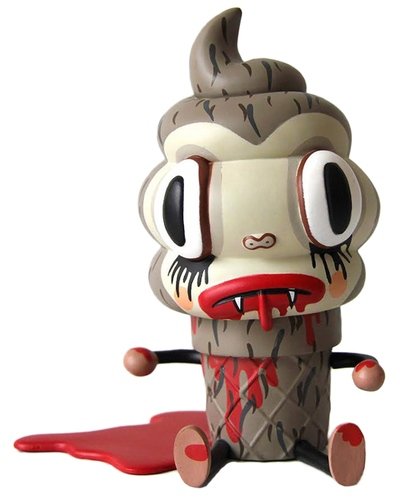 Creamy - Ahwroo Edition figure by Gary Baseman, produced by 3D Retro. Front view.