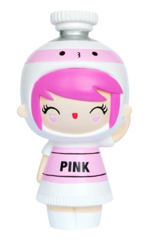 Create Pink figure by Momiji, produced by Momiji. Front view.