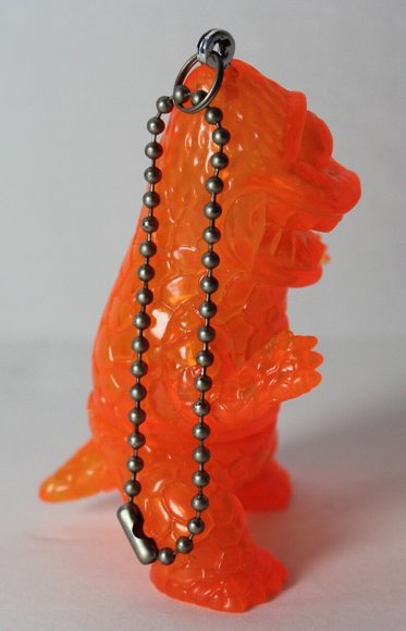 Crouching Zagoran - Clear Orange Unpainted figure by Gargamel, produced by Gargamel. Side view.