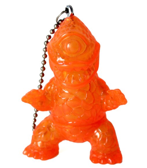Crouching Zagoran - Clear Orange Unpainted figure by Gargamel, produced by Gargamel. Front view.