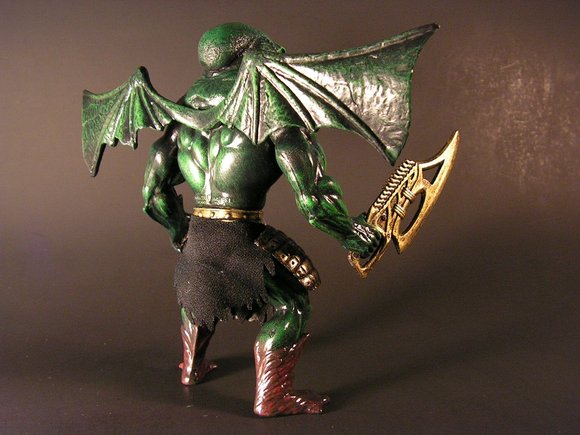 Cthulhu figure by Monsterforge, produced by Mattel. Back view.