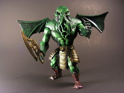 Cthulhu figure by Monsterforge, produced by Mattel. Front view.