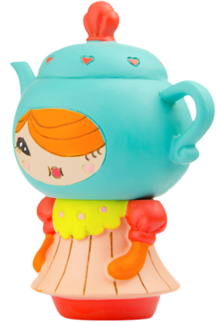 Cuppa T figure by Yota Sampasneethumrong, produced by Momiji. Side view.