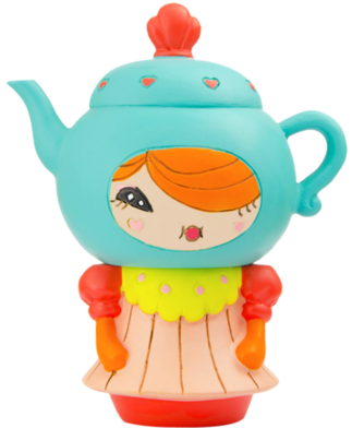 Cuppa T figure by Yota Sampasneethumrong, produced by Momiji. Front view.