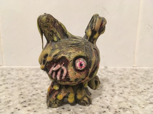 Custom Dunny Zombie Army Part 1 figure by Riot68, produced by Self Produced. Front view.