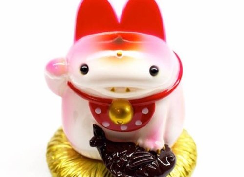 Daifuku Manekineko Valentines Edition figure by Shoko Nakazawa (Koraters), produced by Medicom Toy. Front view.