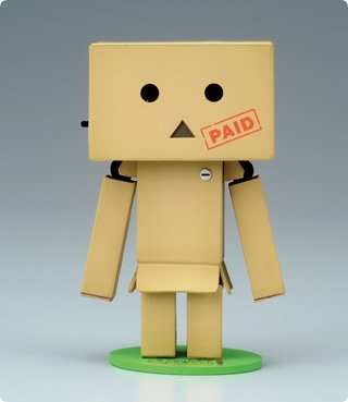 Danboard Mini - Memorial admission ticket version figure by Enoki Tomohide, produced by Kaiyodo. Front view.