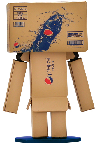 Danboard Mini - Pepsi figure by Enoki Tomohide, produced by Kaiyodo. Back view.
