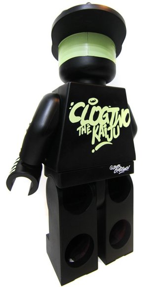 Dancing Skeleton figure by Clogtwo, produced by Lego. Back view.