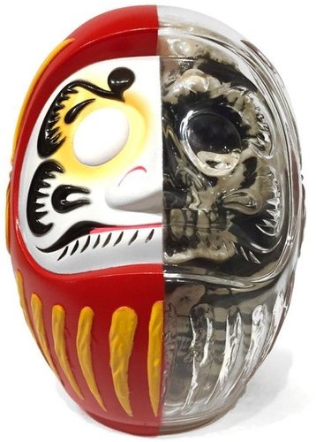 DARUMA SKULL X-RAY FULL COLOR figure by Kazzrock, produced by Secret Base. Front view.
