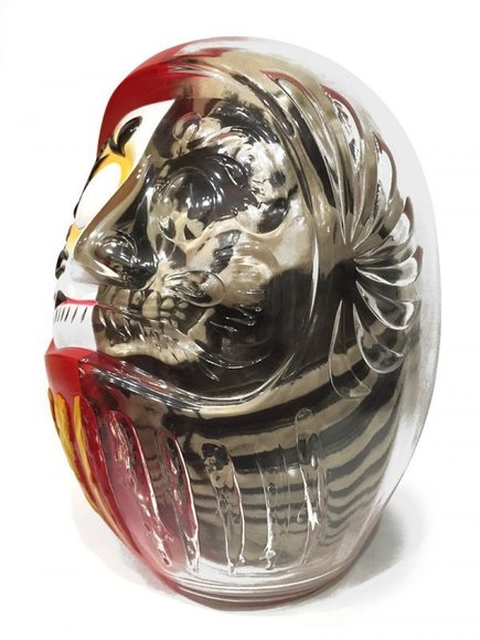 DARUMA SKULL X-RAY FULL COLOR figure by Kazzrock, produced by Secret Base. Side view.