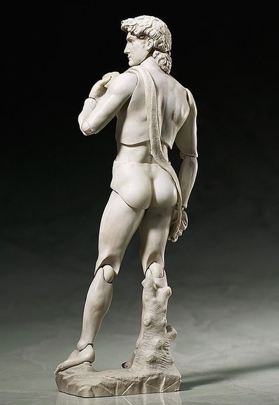 Davide di Michelangelo figure, produced by Freeing. Back view.