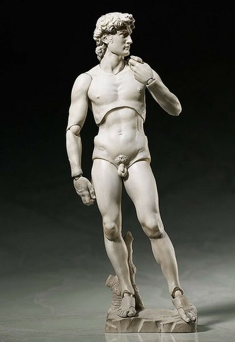 Davide di Michelangelo figure, produced by Freeing. Front view.