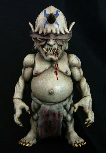 DEBRIS JAPAN BERSERKER figure by Decomposed Dog, produced by Restore. Front view.