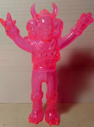 Doku-Rocks Clear Pink figure by Skull Toys. Front view.