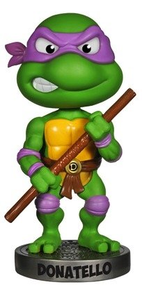 Donatello figure by Nickelodeon, produced by Funko. Front view.