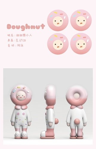 Doughnut figure by Uovo, produced by Uovo. Front view.