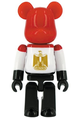 Egypt -  Flag Be@rbrick Series 28 figure, produced by Medicom Toy. Front view.