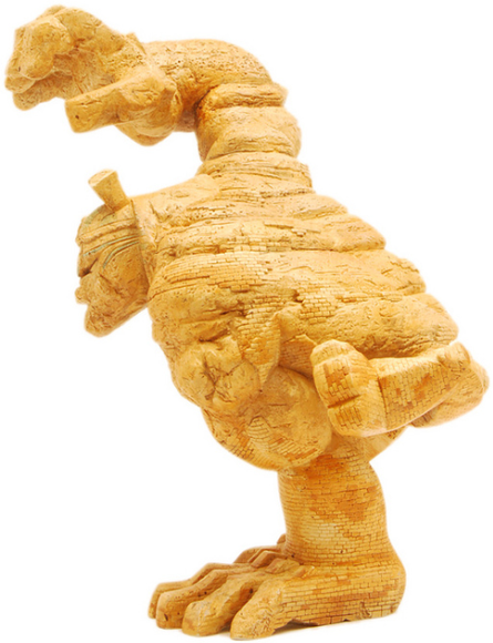 Egypt Paw! Custom figure by Kevin Gosselin, produced by Coarsetoys. Side view.