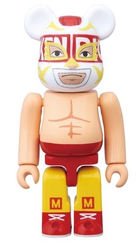 El Chicken-Rice BE@RBRICK 100% figure, produced by Medicom Toy. Front view.