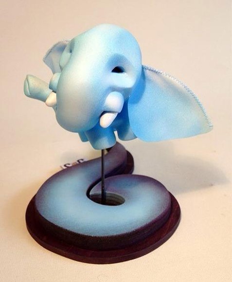 Elephantom figure by Stitches And Glue, produced by Chima Group. Front view.