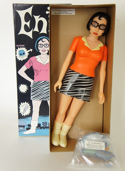 Enid Hi-Fashion Glamour Doll figure by Daniel Clowes, produced by Necessaries Toy Foundation. Front view.