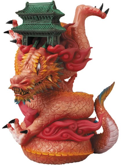 Eternal Cloud - Red Dragon: Jilong figure by Junnosuke Abe, produced by Restore. Side view.