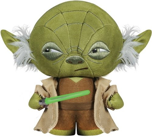 Fabrikations - Yoda figure by Lucasfilm Ltd., produced by Funko. Front view.