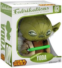Fabrikations - Yoda figure by Lucasfilm Ltd., produced by Funko. Packaging.