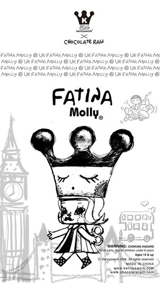 Fatina Molly (Chocolate Rain) figure by Kenny Wong, produced by Kennyswork. Detail view.