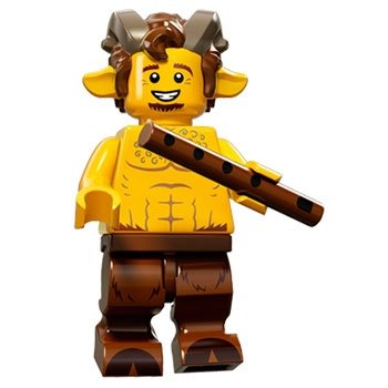 Faun figure by Lego, produced by Lego. Front view.