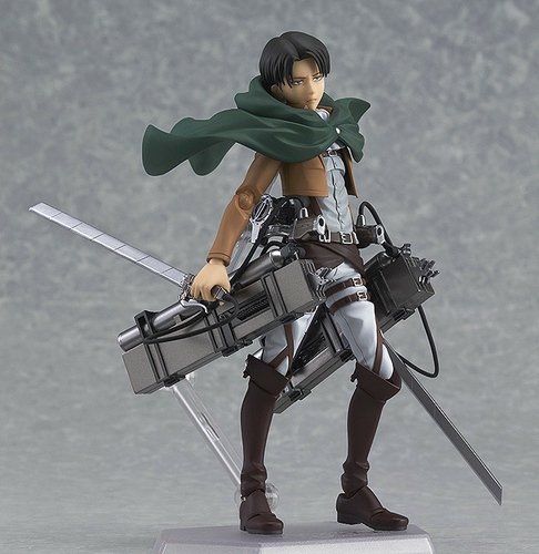 figma Levi figure by Max Factory (Masaki Apsy), produced by Good Smile Company. Front view.