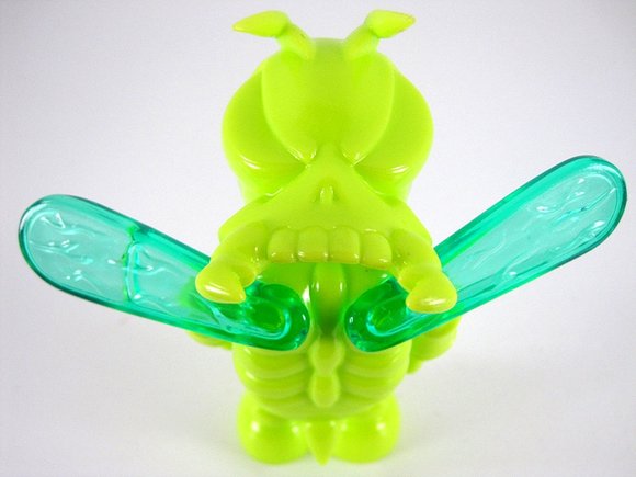 Honey Bee - Lime Green w/ Transparent Blue Wings figure by Secret Base, produced by Secret Base. Back view.