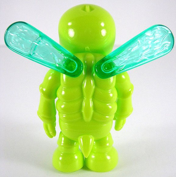 Honey Bee - Lime Green w/ Transparent Blue Wings figure by Secret Base, produced by Secret Base. Back view.