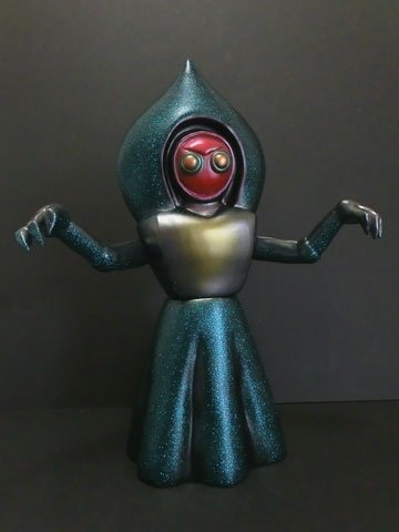 Flatwoods Monster Green Glitter figure by Marmit, produced by Marmit. Front view.