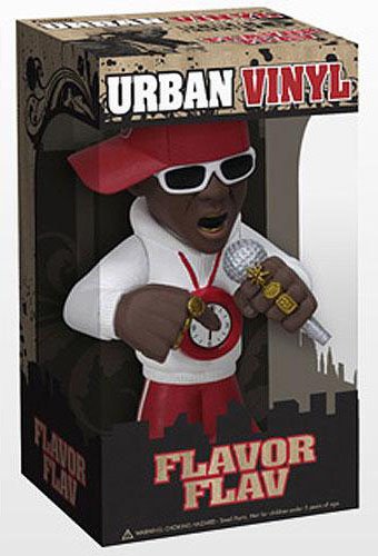 Flavor Flav figure, produced by Funko. Packaging.