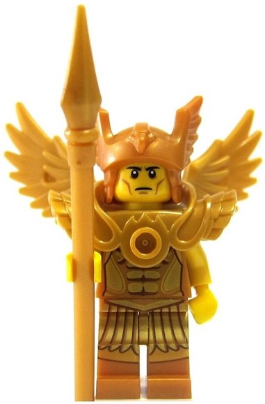 Flying Warrior figure by Lego, produced by Lego. Front view.