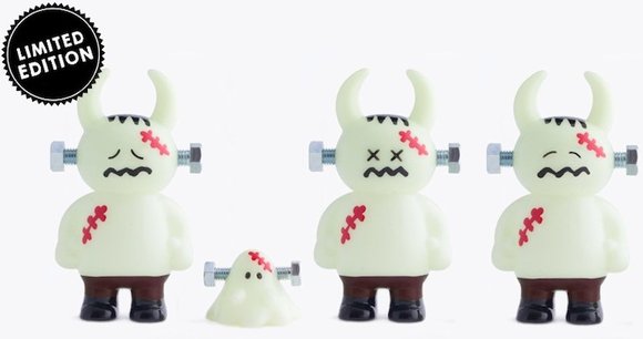 Franken Uamou & Boo - Happy figure by Ayako Takagi, produced by Uamou. Front view.