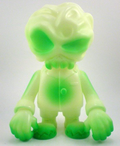 FrankenBrain - Green figure by Secret Base X Super7, produced by Super7. Front view.