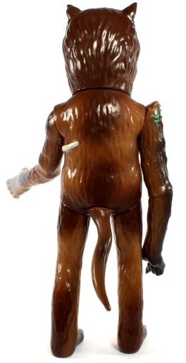 Fungus Amungus Earth Wolf - Rotofugi Exclusive figure by Josh Herbolsheimer, produced by Medicom Toy. Back view.