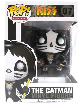 The Catman - Peter Criss KISS figure, produced by Funko. Packaging.