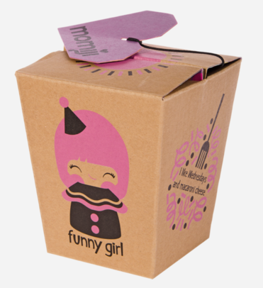 Funny Girl figure by Momiji, produced by Momiji. Packaging.