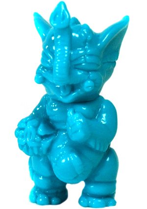 Gacha Mini Blue - Boss Carrion figure by Paul Kaiju, produced by Paul Kaiju Toys. Front view.