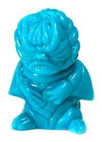 Gacha Mini Blue - Mockpet figure by Paul Kaiju, produced by Paul Kaiju Toys. Front view.