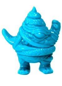 Gacha Mini Blue - Unchiman figure by Paul Kaiju, produced by Paul Kaiju Toys. Front view.