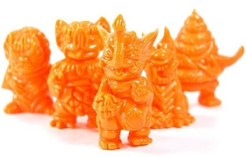 Gacha Mini Set - Creamy Orange figure by Paul Kaiju, produced by Toy Art Gallery. Front view.
