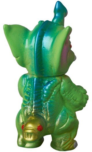 Gacha Mini Set Thirst Quench - Boss Carrion figure by Paul Kaiju, produced by Paul Kaiju Toys. Back view.