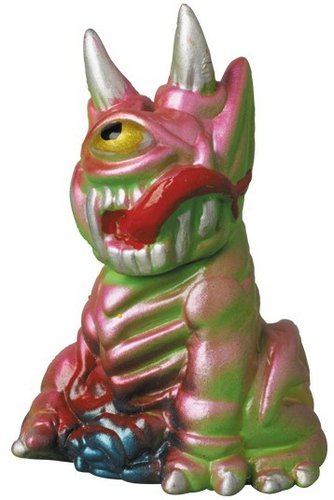 Gacha Mini Set Thirst Quench - Demon Dog figure by Paul Kaiju, produced by Paul Kaiju Toys. Front view.