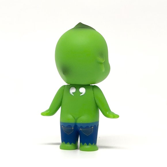 Gee Sorry Angel Series 2 - Green Monster figure by Dreams Inc., produced by Dreams Inc.. Back view.