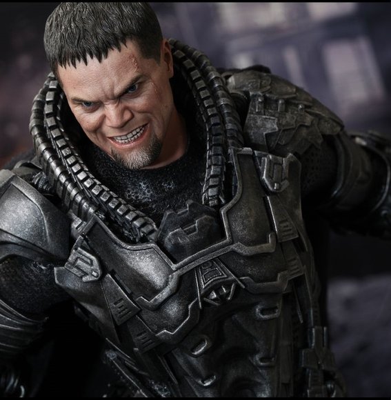 General Zod figure by Jc. Hong & Kojun, produced by Hot Toys. Detail view.